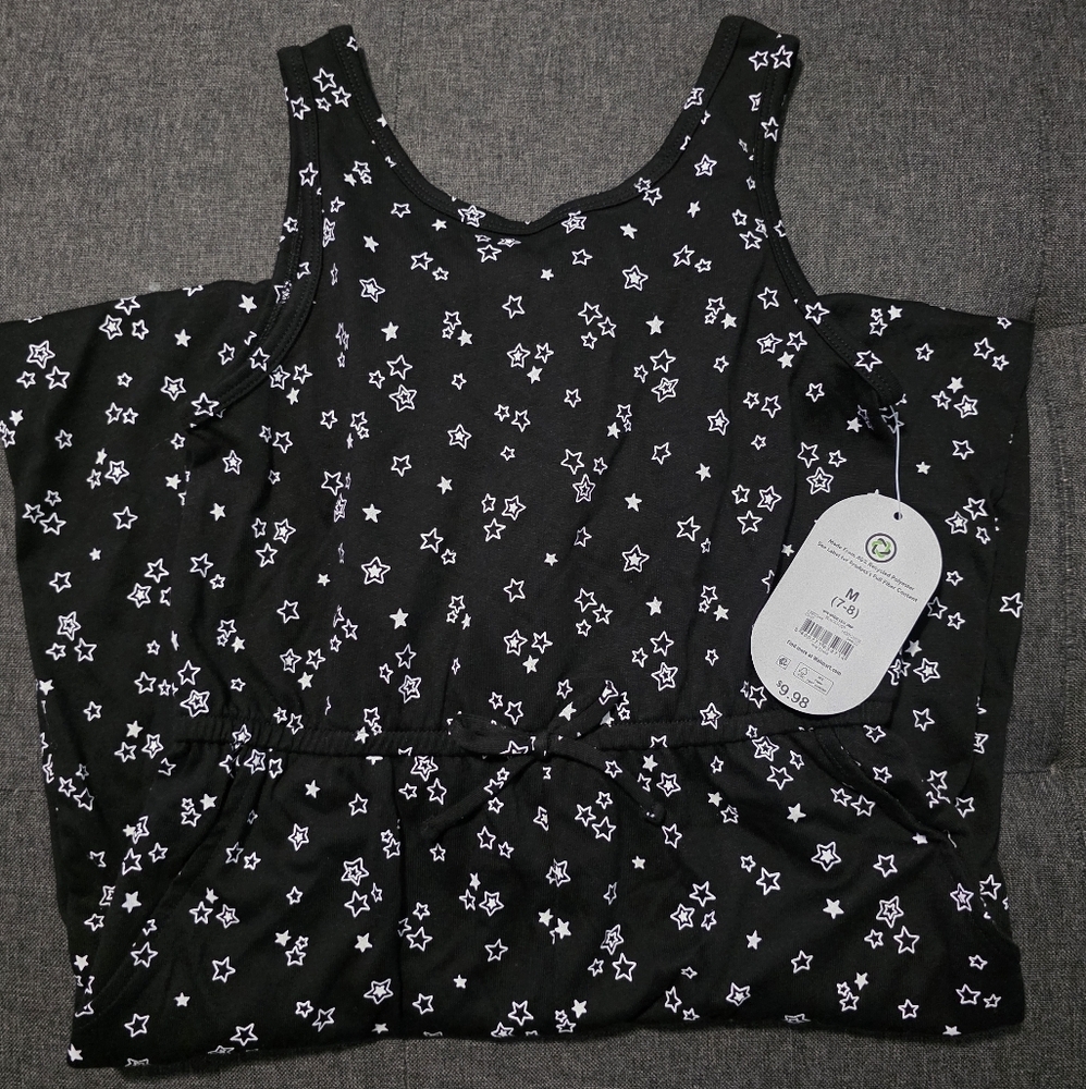Black Star Print Women's Top